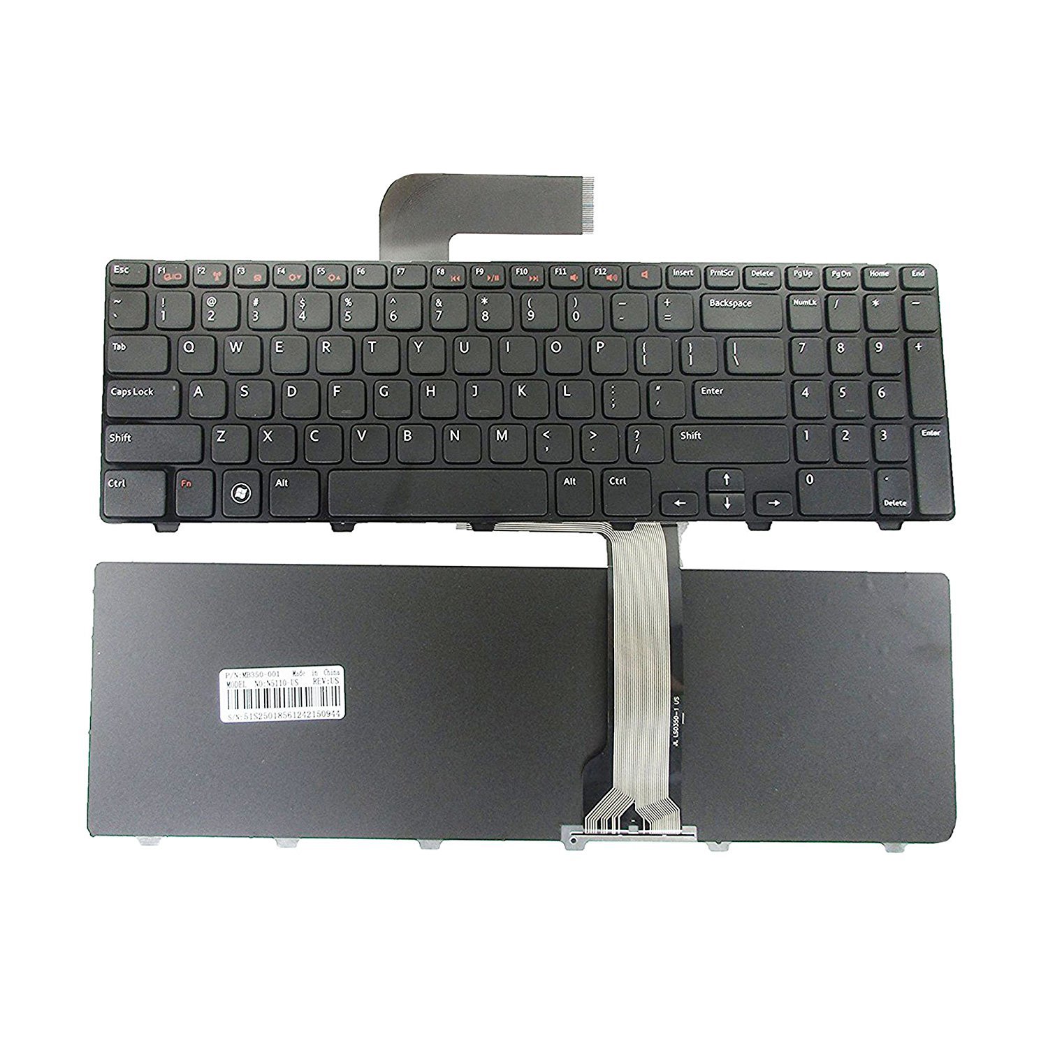 Wistar Laptop Keyboard Compatible for DELL Inspiron 15R N5110 M501Z M511R Ins15RD-2528 2728 2428 Series